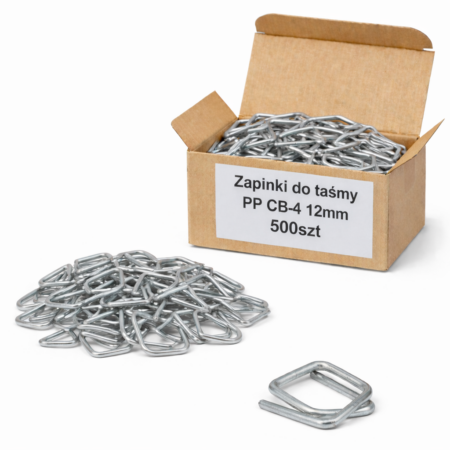 Zapinki druciane 12mm 500szt.