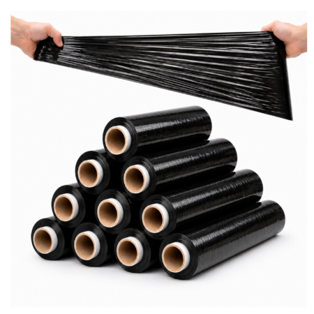 Folia Stretch 2,5kg netto czarna 50cm 10szt.