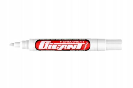 Marker pisak permanentny niezmazywalny biały Kamet do opon szkła PACKWARE